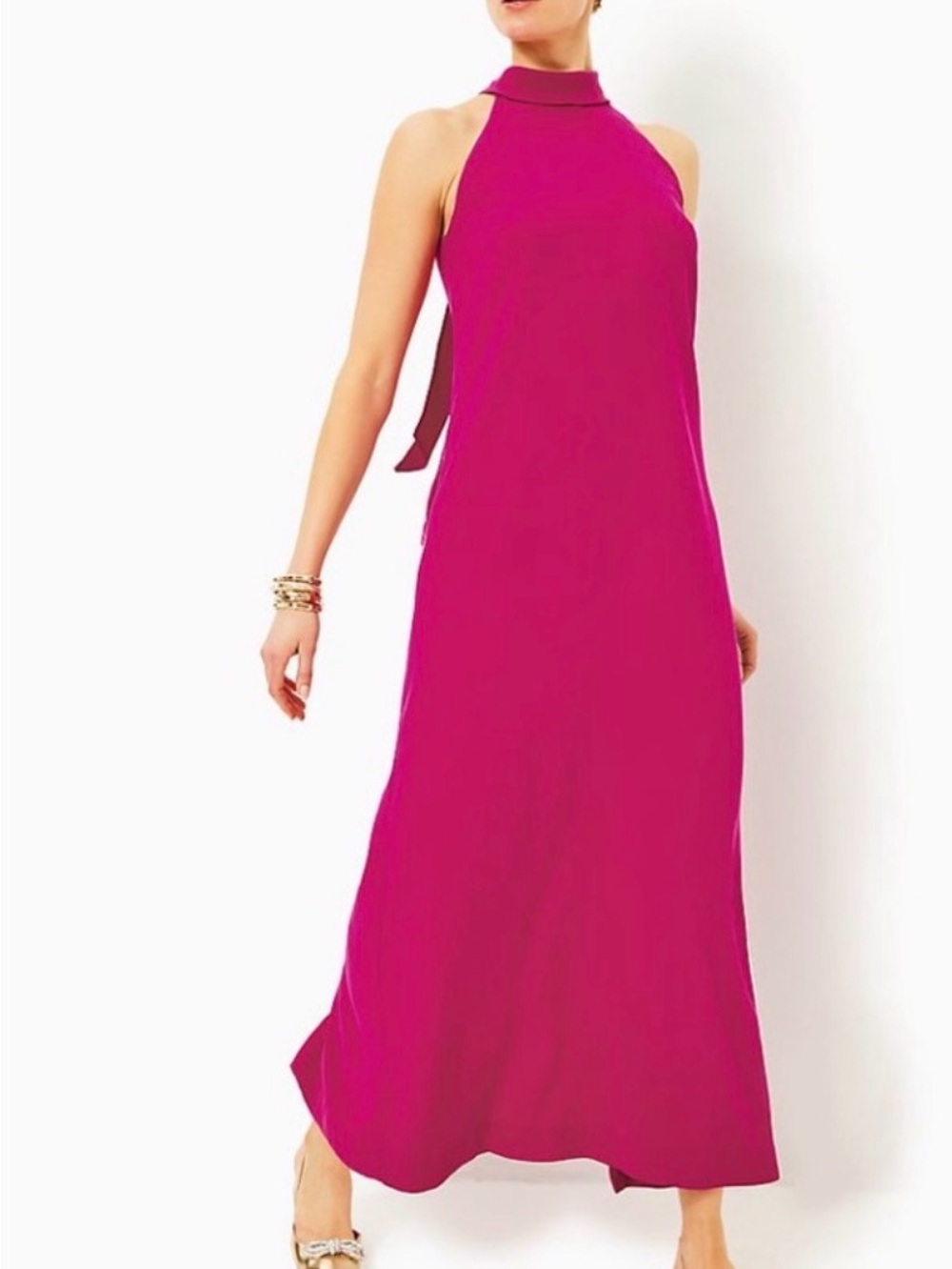Lilly Pulitzer Alaric Maxi Dress, Mystique Pink, style #017068, size 12